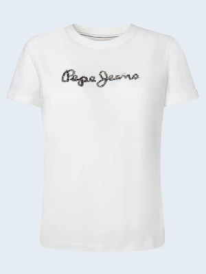 Pepe Jeans FOOTWEAR Koszulka w kolorze białym rozmiar: M