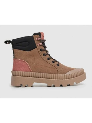 Pepe Jeans FOOTWEAR Skórzane botki "Ascot Street" w kolorze jasnobrązowym rozmiar: 37
