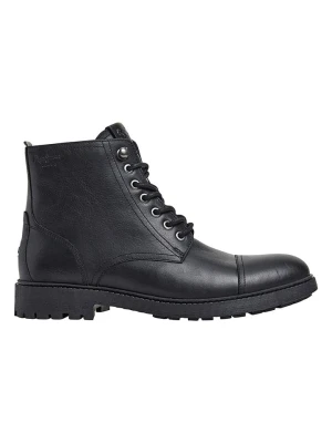 Pepe Jeans FOOTWEAR Skórzane botki "Fred Land" w kolorze czarnym rozmiar: 44