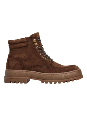 Pepe Jeans FOOTWEAR Skórzane botki "Lincoln Nature" w kolorze brązowym rozmiar: 45