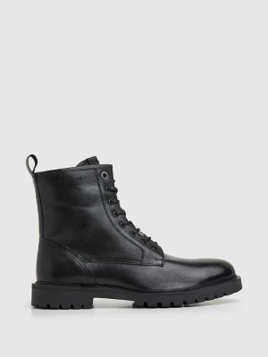 Pepe Jeans FOOTWEAR Skórzane botki "Trucker" w kolorze czarnym rozmiar: 40
