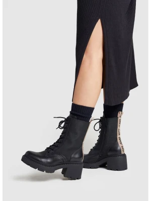 Pepe Jeans FOOTWEAR Skórzane botki w kolorze czarnym rozmiar: 38