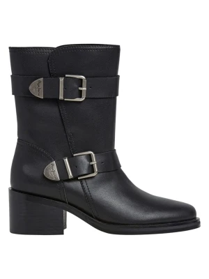 Pepe Jeans FOOTWEAR Skórzane kozaki w kolorze czarnym rozmiar: 41