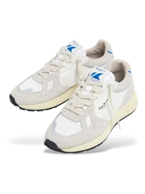 Pepe Jeans FOOTWEAR Skórzane sneakersy "Marlon" w kolorze kremowo-beżowym rozmiar: 38