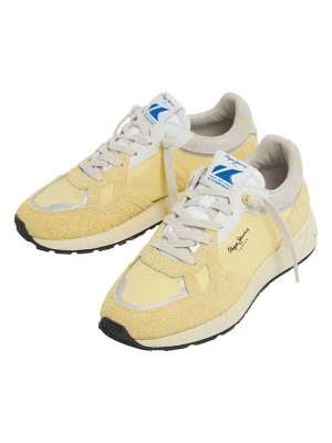 Pepe Jeans FOOTWEAR Skórzane sneakersy "Marlon" w kolorze żółtym rozmiar: 39