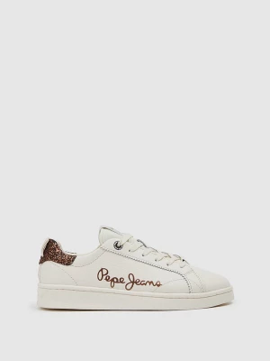 Pepe Jeans FOOTWEAR Skórzane sneakersy w kolorze białym rozmiar: 36