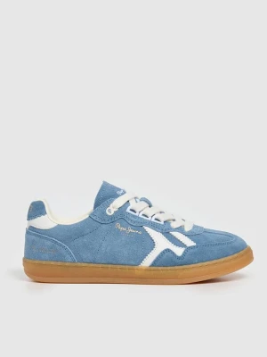 Pepe Jeans FOOTWEAR Skórzane sneakersy w kolorze błękitnym rozmiar: 36