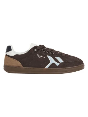 Pepe Jeans FOOTWEAR Skórzane sneakersy w kolorze brązowym rozmiar: 46