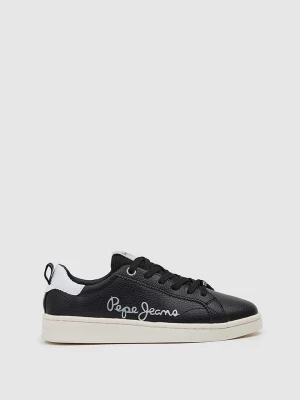 Pepe Jeans FOOTWEAR Skórzane sneakersy w kolorze czarnym rozmiar: 40