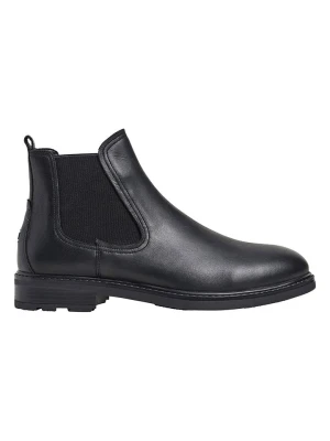 Pepe Jeans FOOTWEAR Skórzane sztyblety "Leeds City" w kolorze czarnym rozmiar: 45