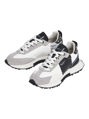 Pepe Jeans FOOTWEAR Sneakersy "Archer" w kolorze szaro-białym rozmiar: 38