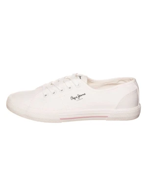 Pepe Jeans FOOTWEAR Sneakersy "Basic" w kolorze białym rozmiar: 36