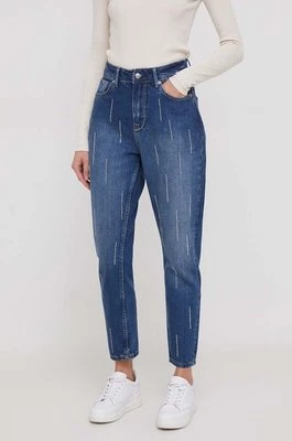 Pepe Jeans jeansy TAPERED JEANS UHW SPARKLE damskie high waist PL204601