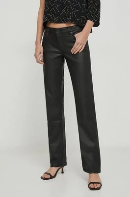 Pepe Jeans jeansy SLIM JEANS LW COATED damskie kolor czarny PL204609