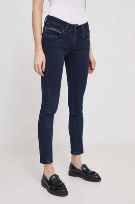 Pepe Jeans jeansy SLIM JEANS LW damskie kolor granatowy PL204585DP3