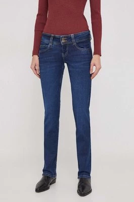 Pepe Jeans jeansy SLIM JEANS LW damskie kolor granatowy PL204588XW52