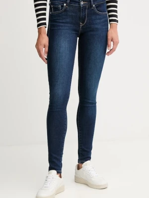 Pepe Jeans jeansy damskie kolor granatowy PL2045836FA