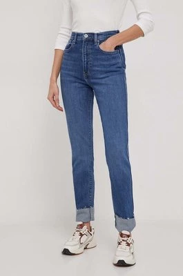 Pepe Jeans jeansy SLIM JEANS UHW damskie kolor niebieski PL204590GX8