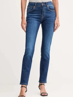 Pepe Jeans jeansy damskie kolor niebieski PL2045895FB