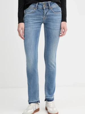 Pepe Jeans jeansy damskie kolor niebieski PL2047294WB