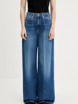Pepe Jeans jeansy damskie kolor niebieski PL2047404A3