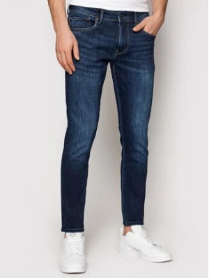 Pepe Jeans Jeansy Finsbury PM200338 Granatowy Skinny Fit