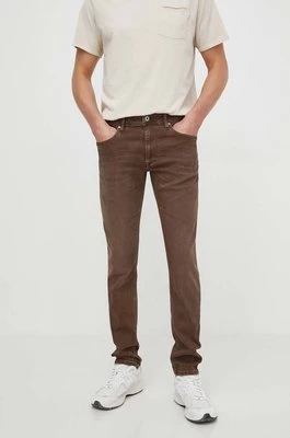 Pepe Jeans jeansy TAPERED JEANS męskie kolor brązowy PM211667YB2