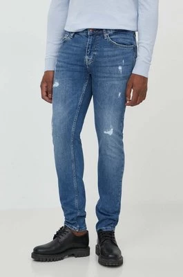 Pepe Jeans jeansy SLIM JEANS WORN męskie kolor niebieski PM207641