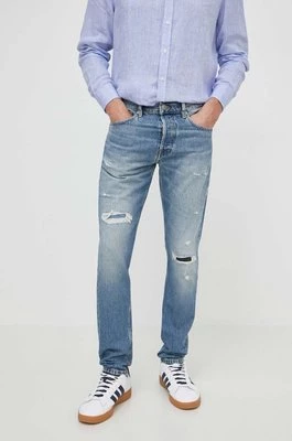 Pepe Jeans jeansy TAPERED JEANS BURN męskie kolor niebieski PM207640