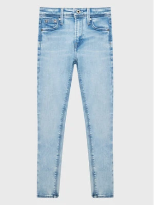 Pepe Jeans Jeansy Pixlette High PG201542PE2 Błękitny Skinny Fit