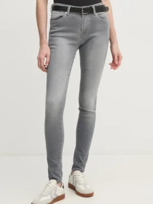 Pepe Jeans jeansy SKINNY JEANS MW REGENT damskie kolor szary PL204728UI8