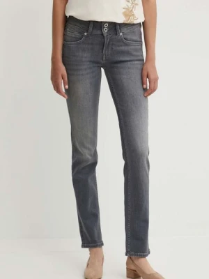 Pepe Jeans jeansy SLIM JEANS LW damskie kolor granatowy PL204729UH7