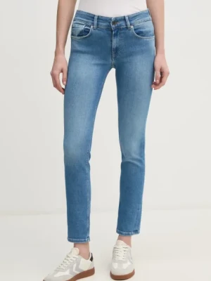 Pepe Jeans jeansy SLIM JEANS LW NEW BROOKE damskie kolor niebieski PL204737NC2