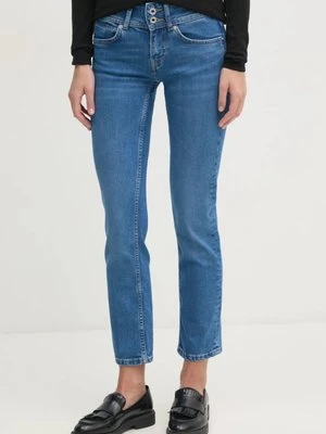 Pepe Jeans jeansy SLIM JEANS LW VENUS damskie kolor niebieski PL204729NC3