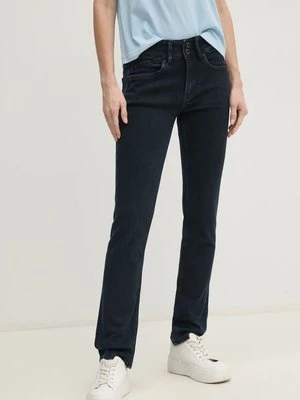 Pepe Jeans jeansy SLIM JEANS MW GEN damskie kolor granatowy PL204735ED9