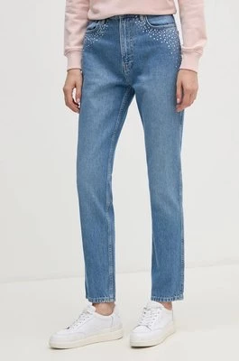 Pepe Jeans jeansy SLIM JEANS UHW SPARKLE damskie kolor niebieski PL204845