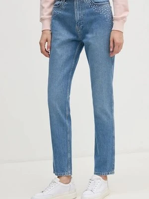 Pepe Jeans jeansy SLIM JEANS UHW SPARKLE damskie kolor niebieski PL204845