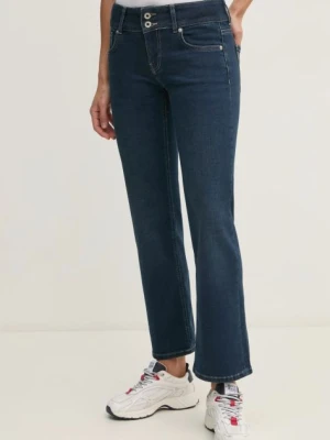 Pepe Jeans jeansy STRAIGHT JEANS LW VENUS damskie high waist PL204848ED7