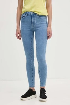 Pepe Jeans jeansy SUPER SKINNY JEANS HW damskie kolor niebieski PL204738PF9