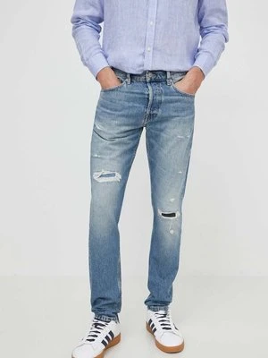 Pepe Jeans jeansy TAPERED JEANS BURN męskie kolor niebieski PM207640