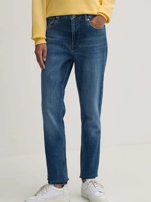 Pepe Jeans jeansy TAPERED JEANS HW damskie kolor granatowy PL204591HV3