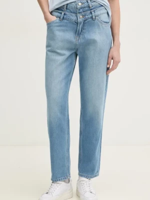 Pepe Jeans jeansy TAPERED JEANS UHW DOUBLE damskie high waist PL205000