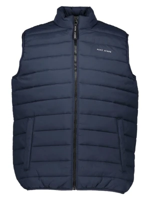 Pepe Jeans Kamizelka pikowana w kolorze granatowym rozmiar: XL