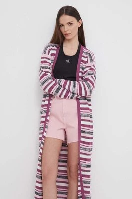 Pepe Jeans kardigan damski kolor różowy lekki