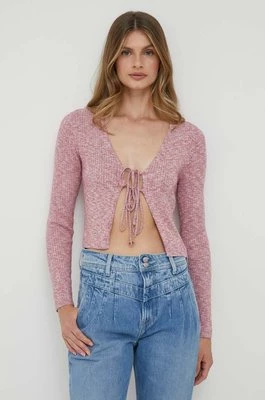 Pepe Jeans kardigan Danica damski kolor różowy lekki