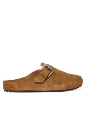 Pepe Jeans Klapki Corby Clog W PLS900001 Brązowy