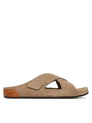Pepe Jeans Klapki Corby Cross PMS90124 Beżowy