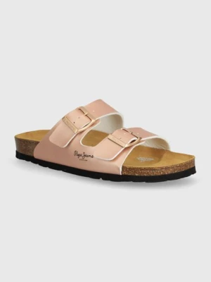 Pepe Jeans klapki PLS90621 damskie kolor różowy OBAN CLASSIC W