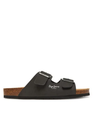 Pepe Jeans Klapki PMS80003 Czarny