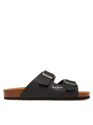 Pepe Jeans Klapki PMS90108 Czarny